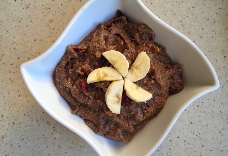 Jaglany budyń karobowy A B